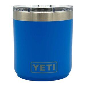 LASER ENGRAVED PERSONALIZATION YETI 10oz. LOWBALL - BIG WAVE BLUE